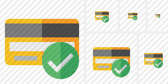 Credit Card Ok Icon Credit Card Ok Icon