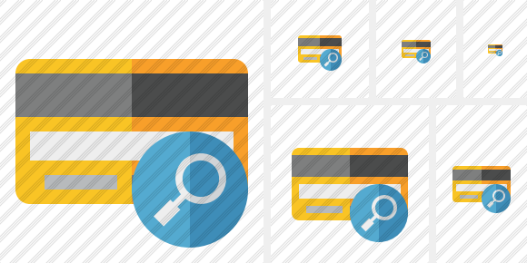 Credit Card Search Icon Credit Card Search Icon
