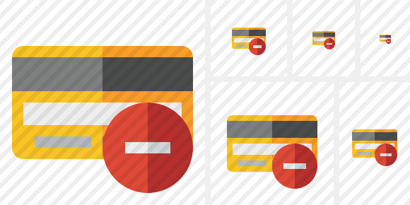 Credit Card Stop Icon Credit Card Stop Icon