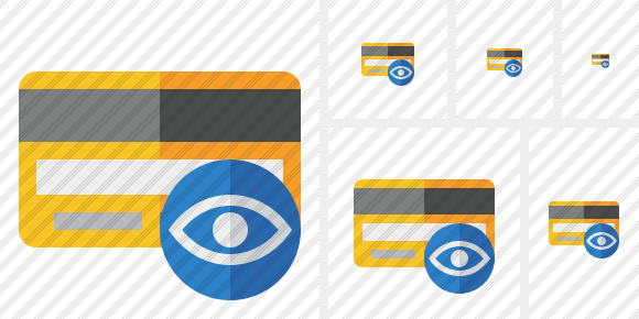 Credit Card View Icon Credit Card View Icon
