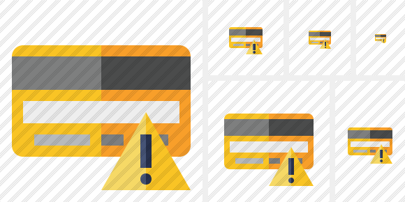 Credit Card Warning Icon Credit Card Warning Icon