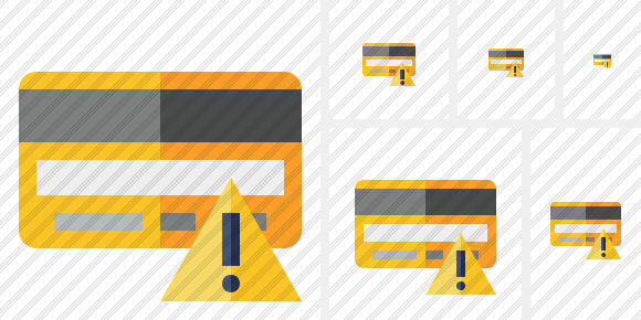 Иконка Кредитная карта Внимание