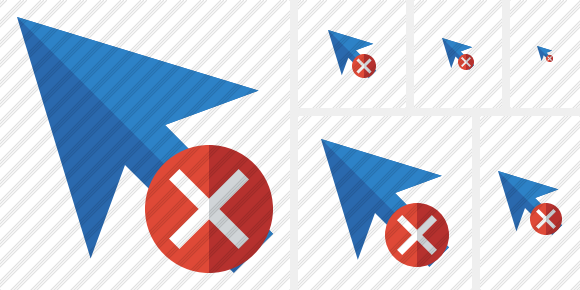 Cursor Cancel Symbol Cursor Cancel Symbol