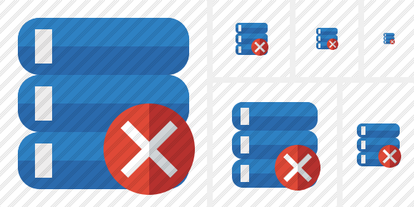 Database Cancel Icon