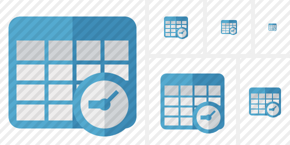 Icône Database Table Clock