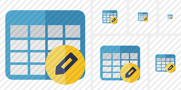 Database Table Edit Symbol