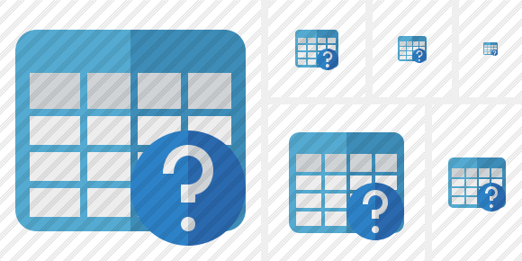 Database Table Help Symbol