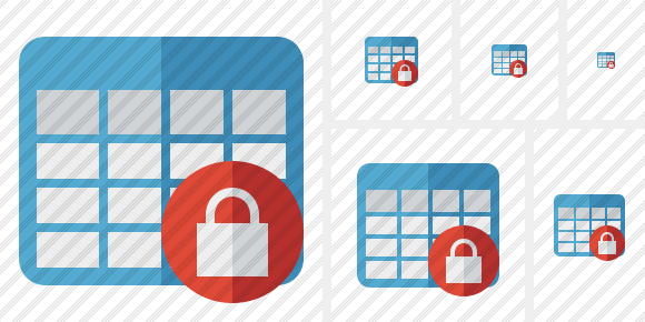 Icône Database Table Lock