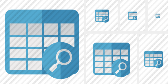 Database Table Search Symbol