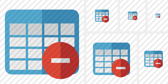 Database Table Stop Symbol