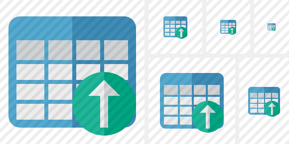 Database Table Upload Icon