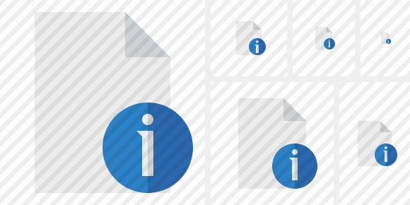 Icona Document Blank Info Icona Document Blank Info