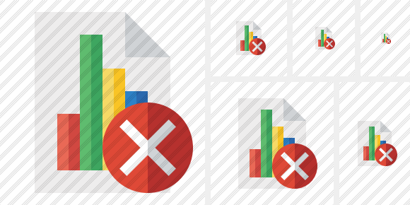 Document Chart Cancel Symbol