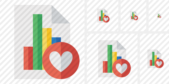 Icône Document Chart Favorites