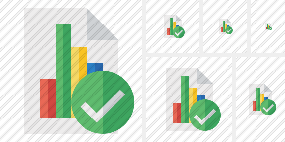 Icono Document Chart Ok