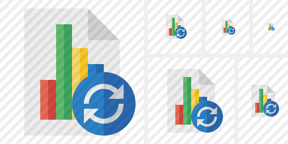 Icône Document Chart Refresh