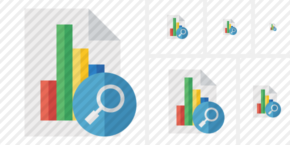 Icono Document Chart Search