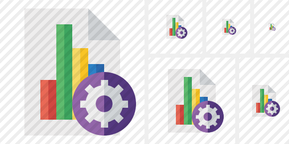 Icono Document Chart Settings