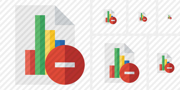 Icono Document Chart Stop