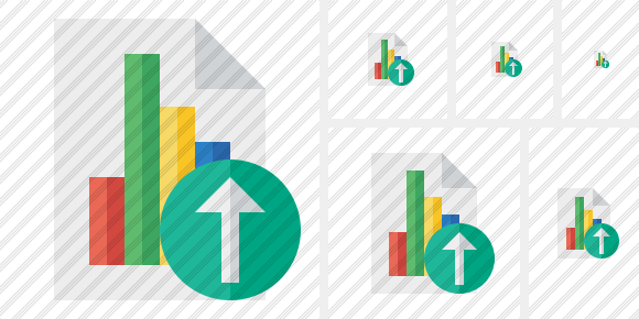 Icono Document Chart Upload