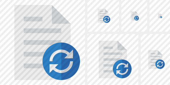 Icône Document Refresh Icône Document Refresh