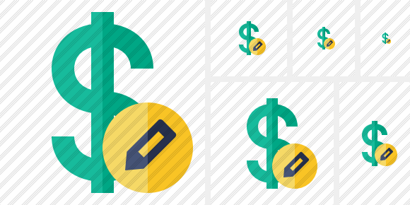 Dollar Edit Icon Dollar Edit Icon
