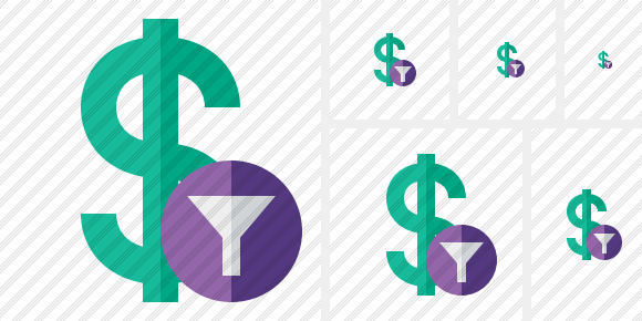 Dollar Filter Icon Dollar Filter Icon