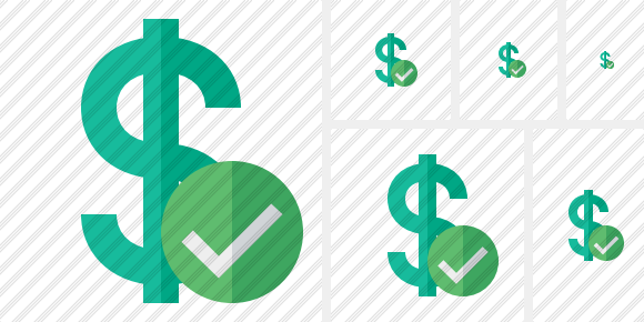 Dollar Ok Icon Dollar Ok Icon