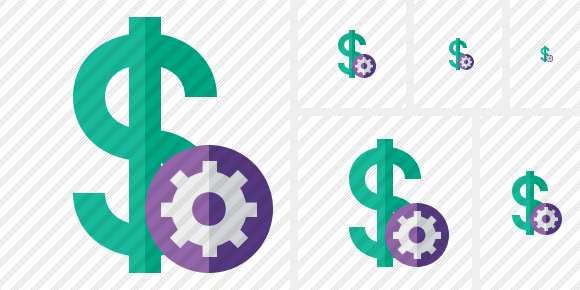 Dollar Settings Icon Dollar Settings Icon