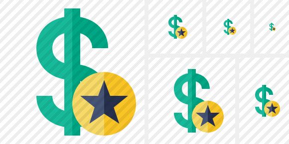 Dollar Star Icon Dollar Star Icon