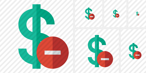 Dollar Stop Icon Dollar Stop Icon