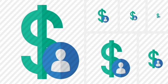 Dollar User Icon Dollar User Icon