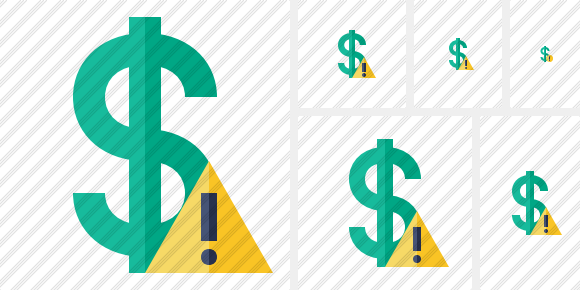 Dollar Warning Icon Dollar Warning Icon