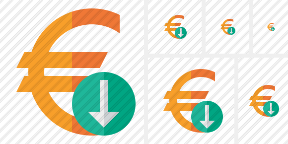 Euro Download Icon Euro Download Icon
