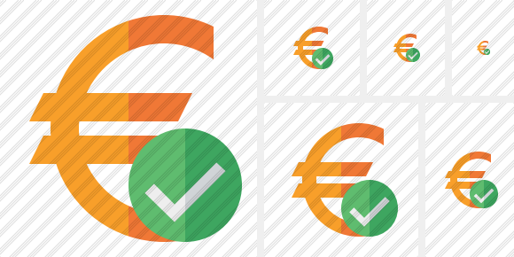 Euro Ok Icon Euro Ok Icon