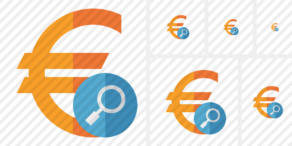 Euro Search Icon Euro Search Icon