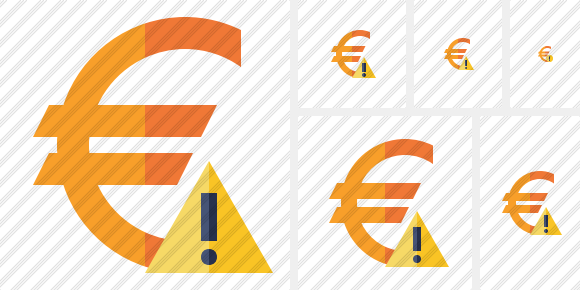 Euro Warning Icon Euro Warning Icon