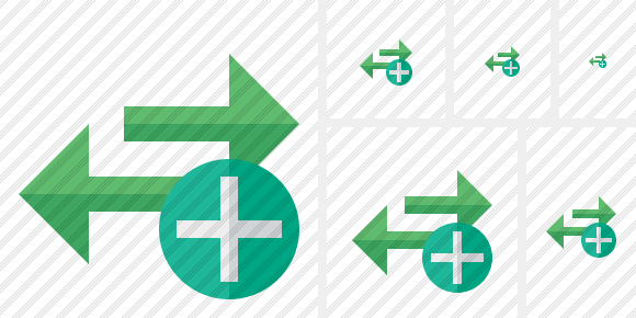 Exchange Horizontal Add Icon Exchange Horizontal Add Icon