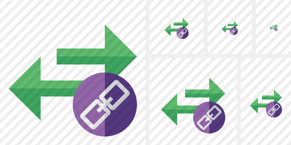 Exchange Horizontal Link Symbol