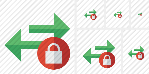 Exchange Horizontal Lock Icon Exchange Horizontal Lock Icon