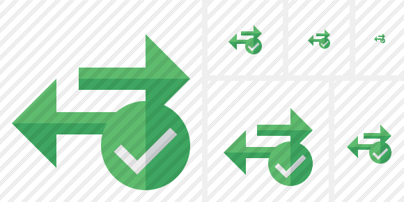 Exchange Horizontal Ok Icon Exchange Horizontal Ok Icon