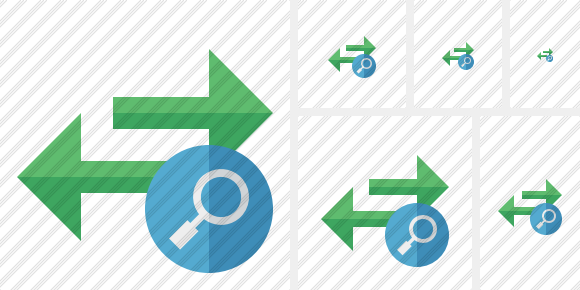 Exchange Horizontal Search Symbol