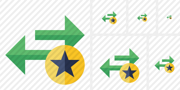 Exchange Horizontal Star Icon Exchange Horizontal Star Icon