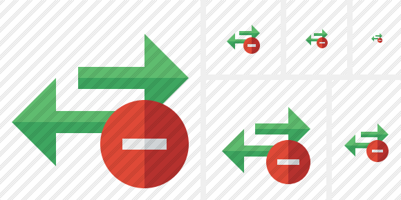 Exchange Horizontal Stop Icon