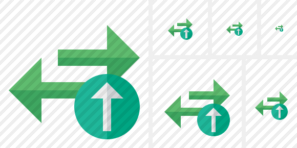 Exchange Horizontal Upload Symbol