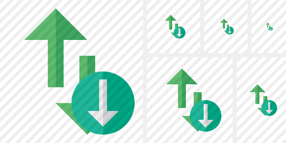 Exchange Vertical Download Symbol