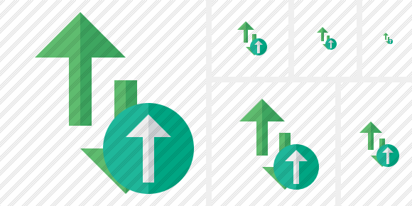 Exchange Vertical Upload Symbol