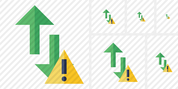 Exchange Vertical Warning Symbol