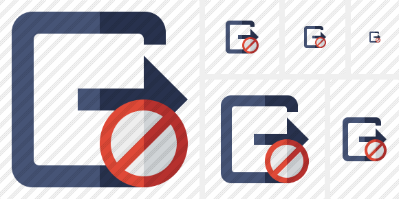 Exit Block Icon Exit Block Icon