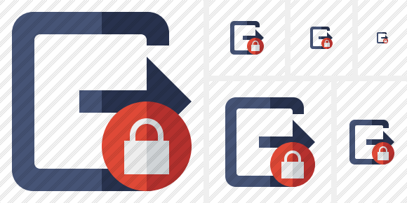 Exit Lock Icon Exit Lock Icon